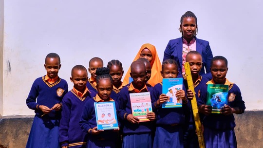 Our preschool students, together with their teacher, posing for the picture! Our preschool students, together with their teacher, posing for the picture!